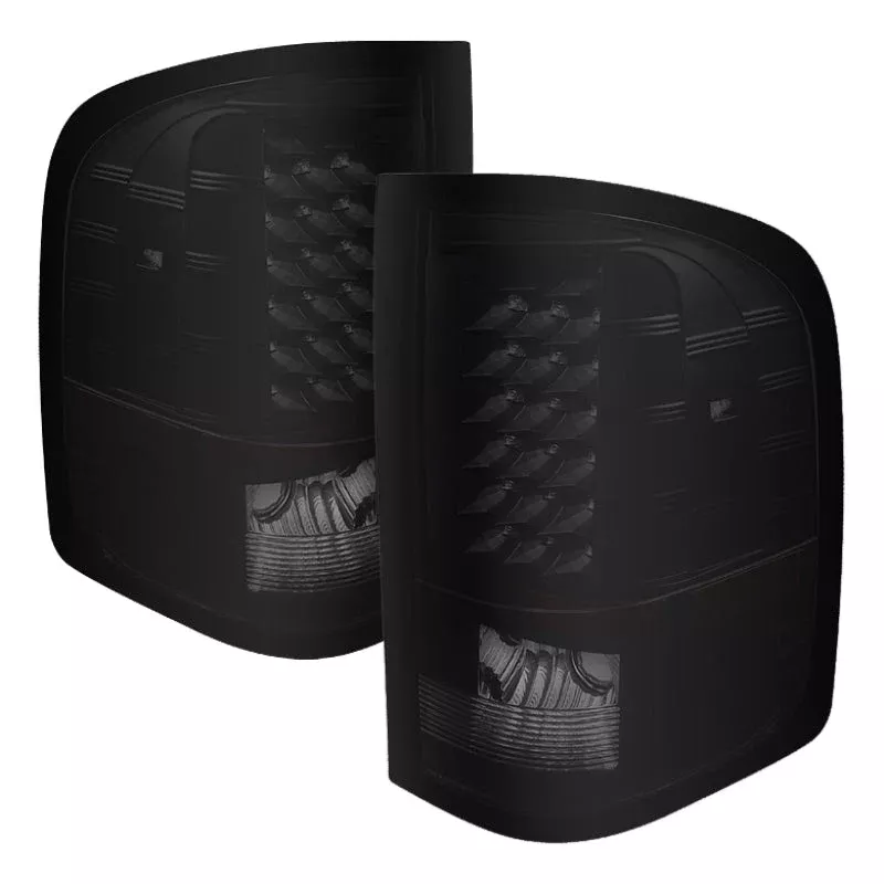 SPYDER Xtune Chevy Silverado 07-13 LED Tail Lights Black Smoke ALT-JH-CS07-LED-BKSM 5077493