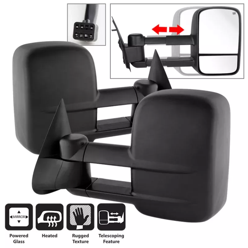 SPYDER Xtune Chevy Silverado 99-02 L&R Manual Extendable Power Heated Adjust Mirror MIR-CS99-PW-SET 9935619