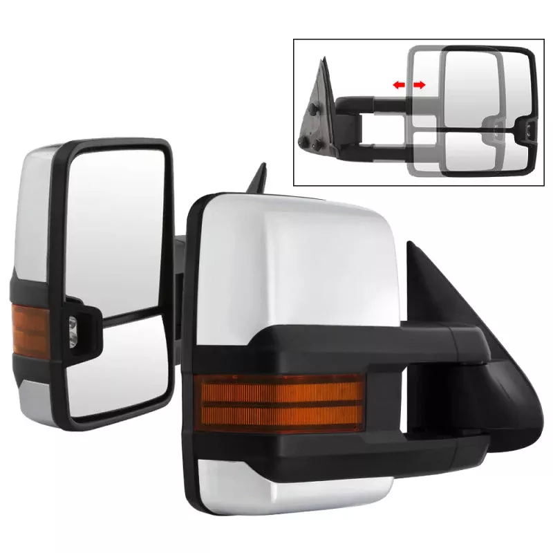 SPYDER xTune Chevy Silverado 99-06 G3 LED Signal Telescoping Mirror Chrome – SET MIR-CS03S-G3C-MA-AM-SET 9936746