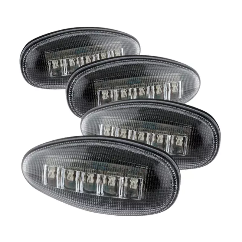 SPYDER Xtune Chevy Silverado 99-13 Dually 2 Red LED+2 Amber LED Side Fender Lights Clear ACC-LED-GMD99-SL-C 9924675