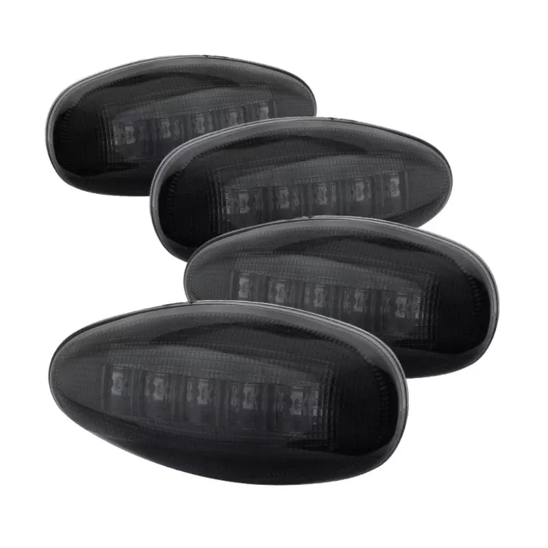 SPYDER Xtune Chevy Silverado 99-13 Dually 2 Red LED Amber LED Side Fender Lights Smoke ACC-LED-GMD99-SL-SM 9924682
