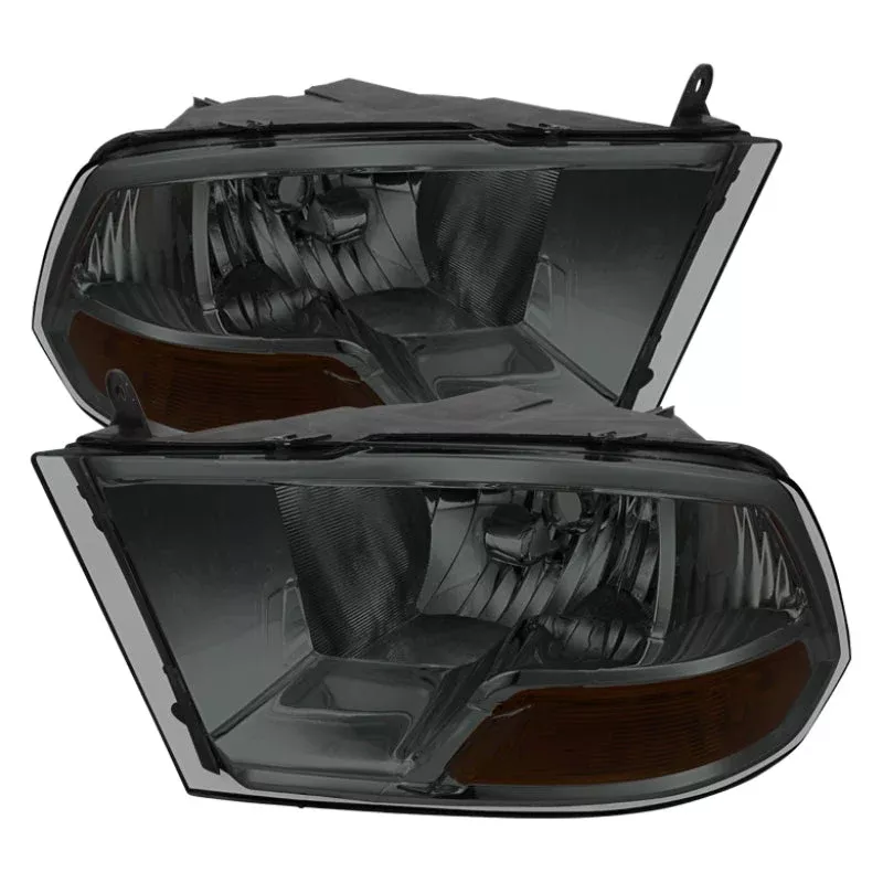 SPYDER Xtune Dodge Ram 1500 09-12 ( Non Quad Headlights ) Crystal Headlights Smoke HD-JH-DR09-AM-SM 9022944