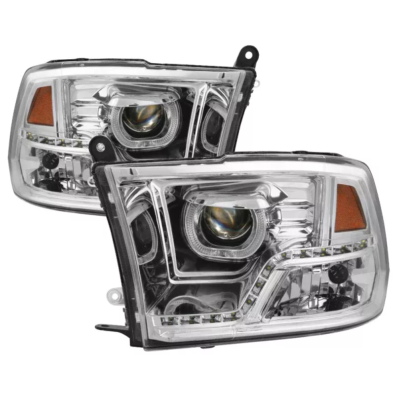 SPYDER xTune Dodge Ram 2009-2014 Halo LED Projector Headlights – Chrome PRO-JH-DR09-CFB-C 9036743