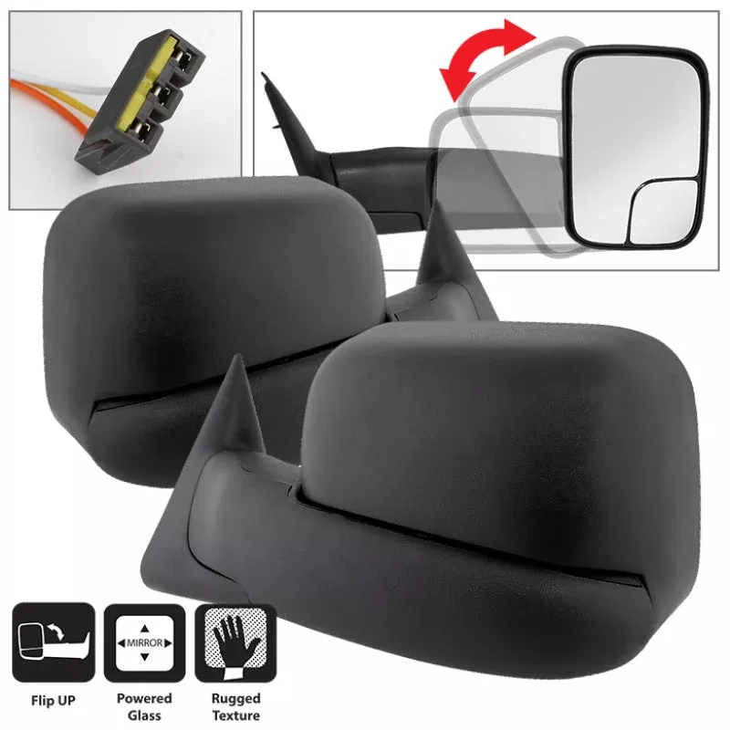 SPYDER Xtune Dodge Ram 94-97 L&R Manual Extendable Power Adjust Mirror MIR-DRAM94-PW-SET 9935633