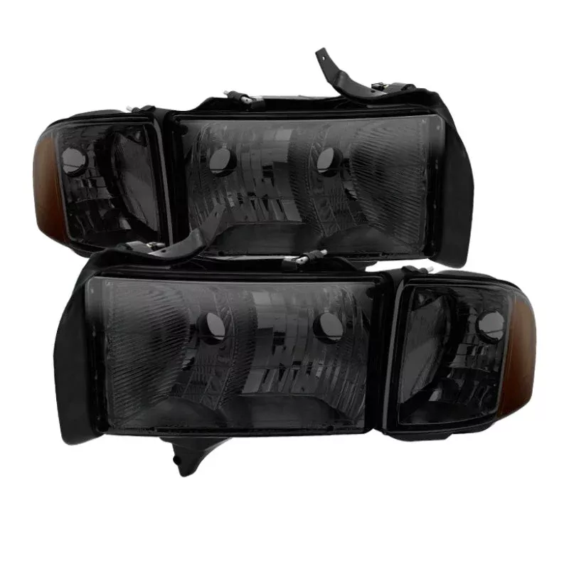 SPYDER Xtune Dodge Ram Sport Model Only 1999-2002 OEM Headlights Smoked HD-JH-DR99-SP-SM 9032172