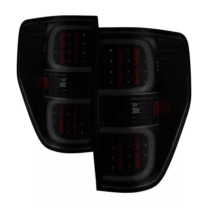 SPYDER xTune Ford F150 09-14 LED Tail Lights – Black ALT-ON-FF15009-LBLED-BSM 9038495