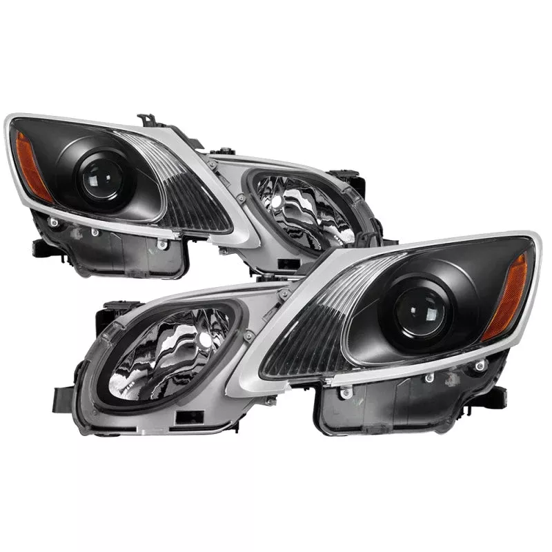 SPYDER Xtune Lexus Gs 06-11 OE Projector Headlights (w/AFS. Hid Fit) Black PRO-JH-LGS06-AFS-AM-BK 5075888