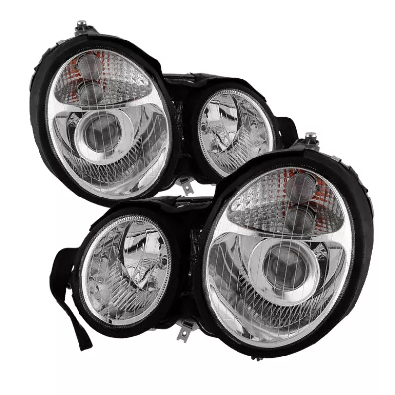 SPYDER Xtune Mercedes Benz W210 E-Class 96-99 Projector Headlights Chrome PRO-CL-MW21095-C 5021960