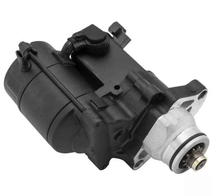 Spyke 412410 Wrinkle Black Super Torque Starter Motor 06-17 Harley Touring & Dyna
