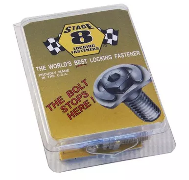 Stage 8 8911A 1" Locking Header Bolt Kit for GM Small Block