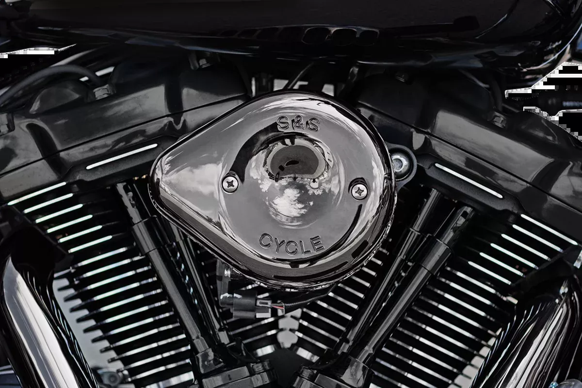 Stealth Mini Teardrop Air Cleaner Cover - M8 - Lava Chrome