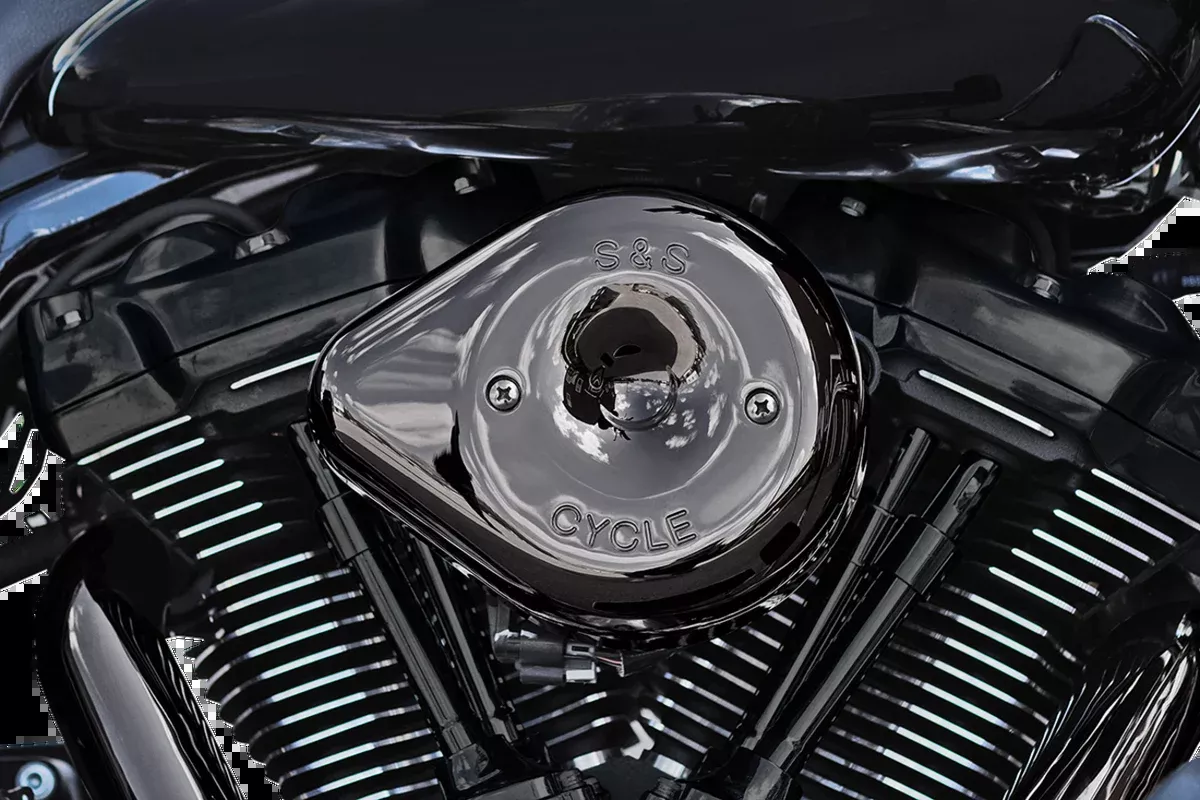 Stealth Teardrop Air Cleaner Cover - M8 - Lava Chrome