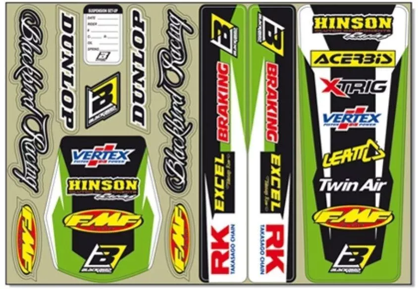 STICKER KIT KAWASAKIFRAME