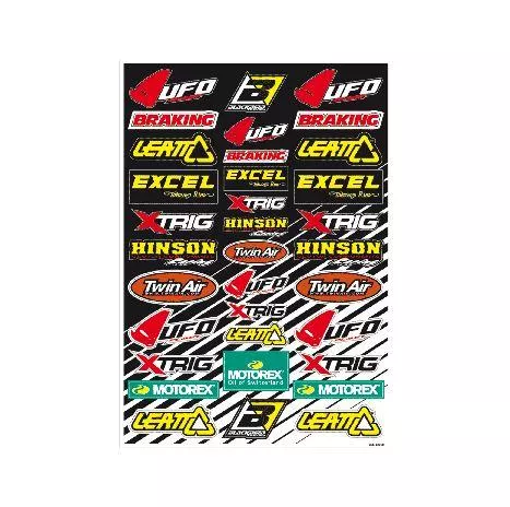 STICKER SHEET SPONSOR LOGO B, BLACKBIRD 5076B PRE-CUT