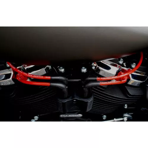 Sumax 8mm Spark Plug Wires for 2018-2020 Harley Softail - Red
