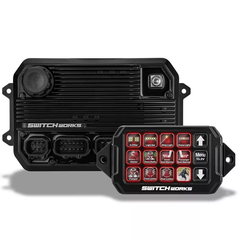 Switch Works Alpha12 Digital Smart Switcher with 12-Outputs and Rollcage Mount