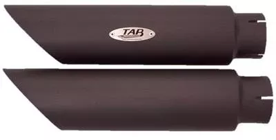 TAB Performance Slash Cut Slip On Mufflers for '07-17 Harley Davidson VRSCDX Night Rod Specials - Black