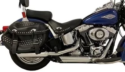 TAB Performance Slip On Mufflers for '07-17 Harley Davidson Softail - Chrome (Click for Fitment)