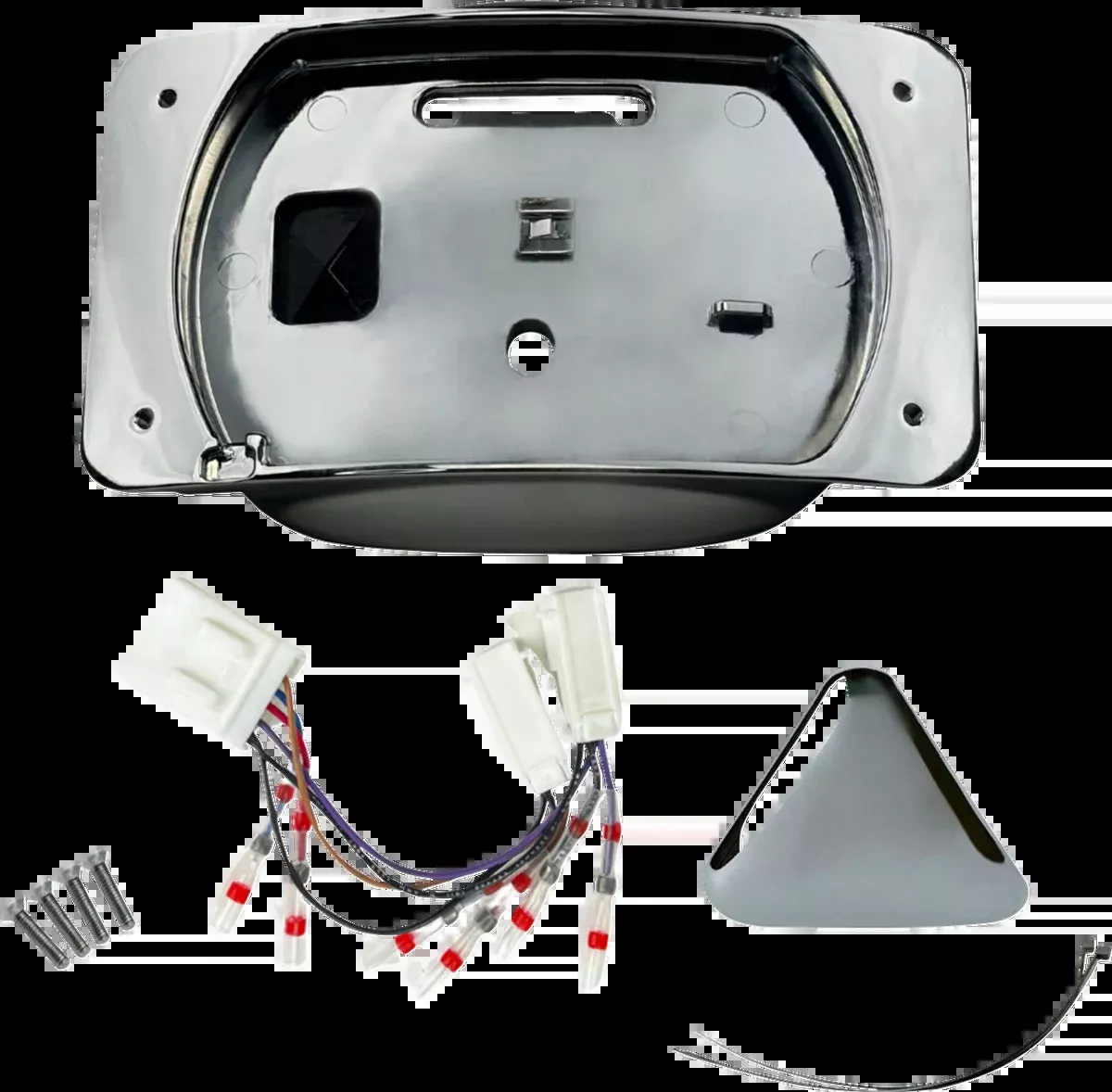 Taillight Eliminator/License Plate Mount - Chrome
