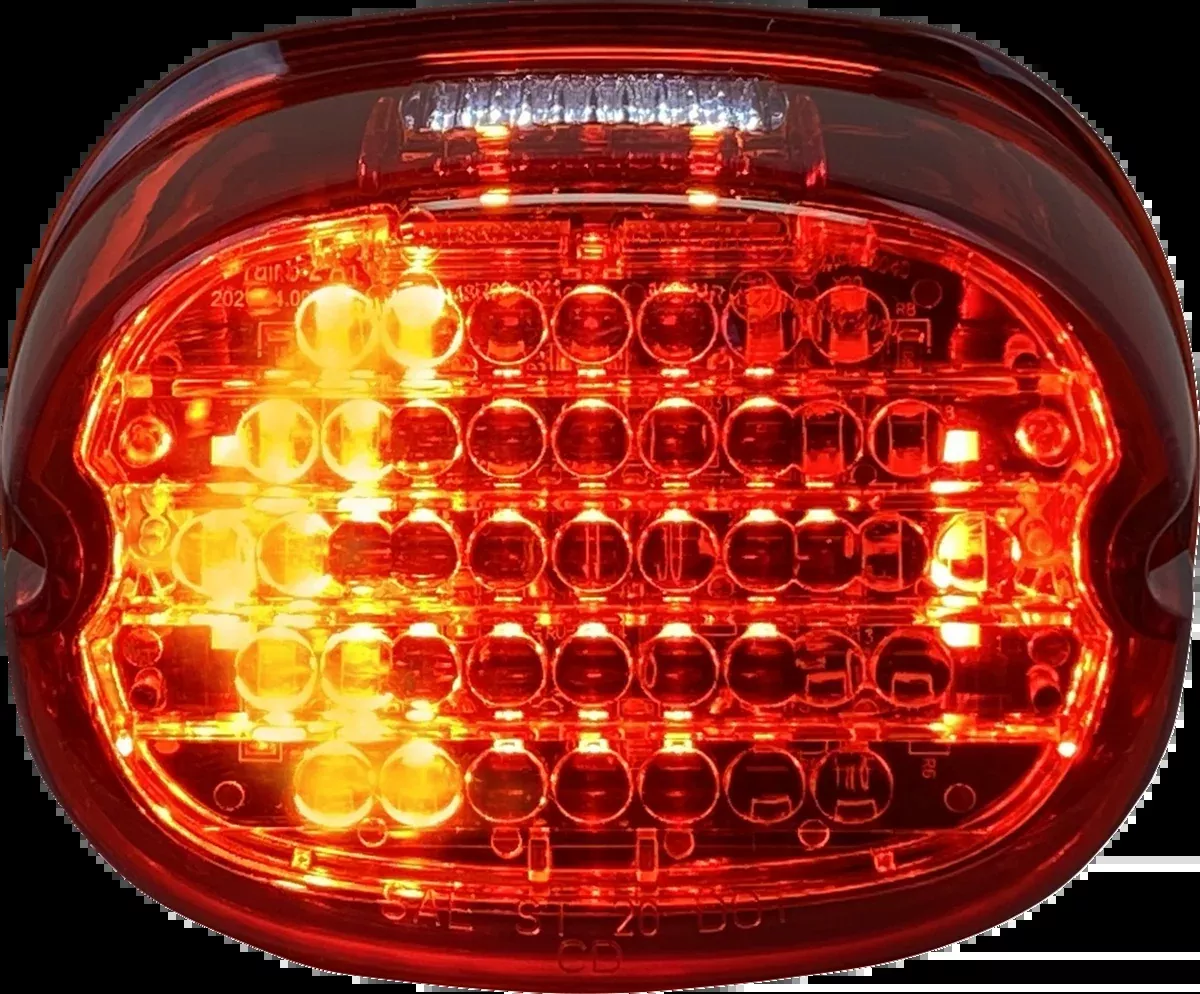 Taillight w/ Integrated Turn Signal - Top Window - Red Lens