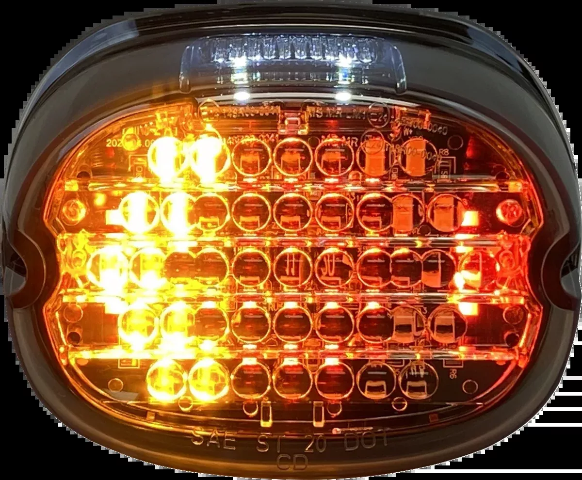 Taillight w/ Integrated Turn Signal - Top Window - Smoked Lens