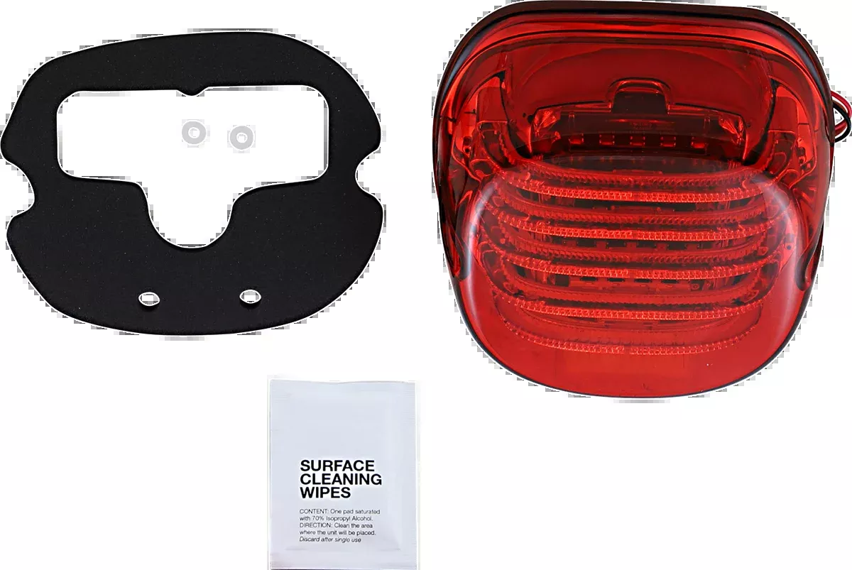 Taillight - with Bottom License Plate Illumination Window - Red