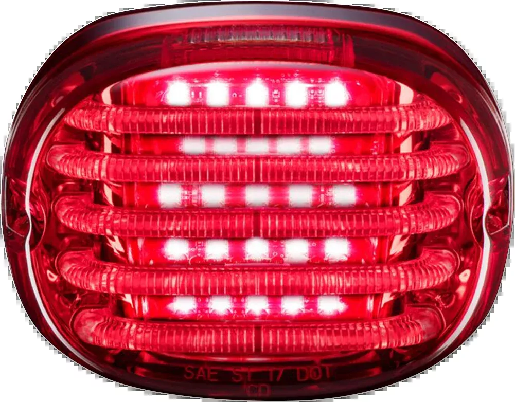 Taillight - with License Plate Illumination Window - Red