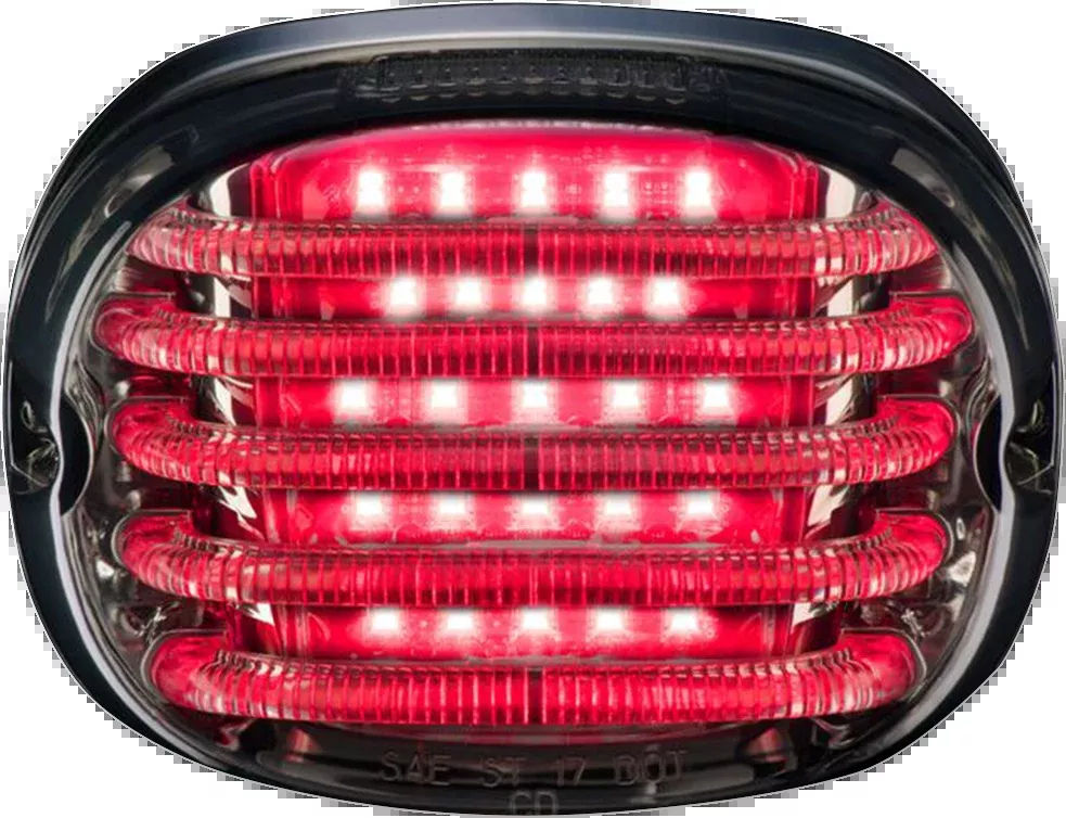 Taillight - with License Plate Illumination Window - Smoke
