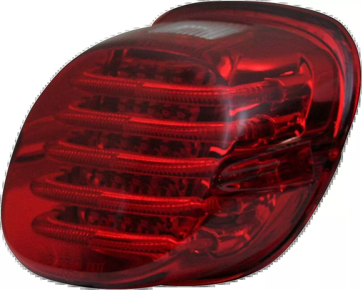 Taillight - with Top License Plate Illumination Window - Red