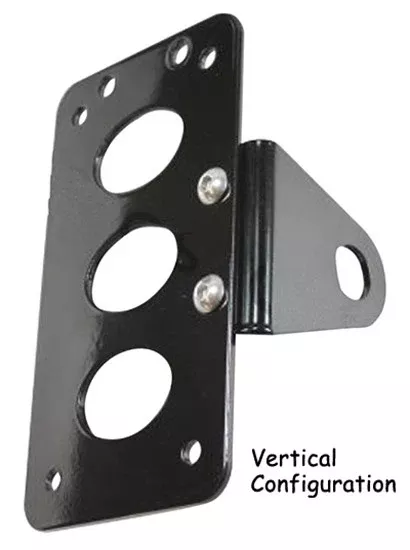 TC Bros 107-0006 Gloss Black Side Mount License Plate Bracket Harley Metric Custom