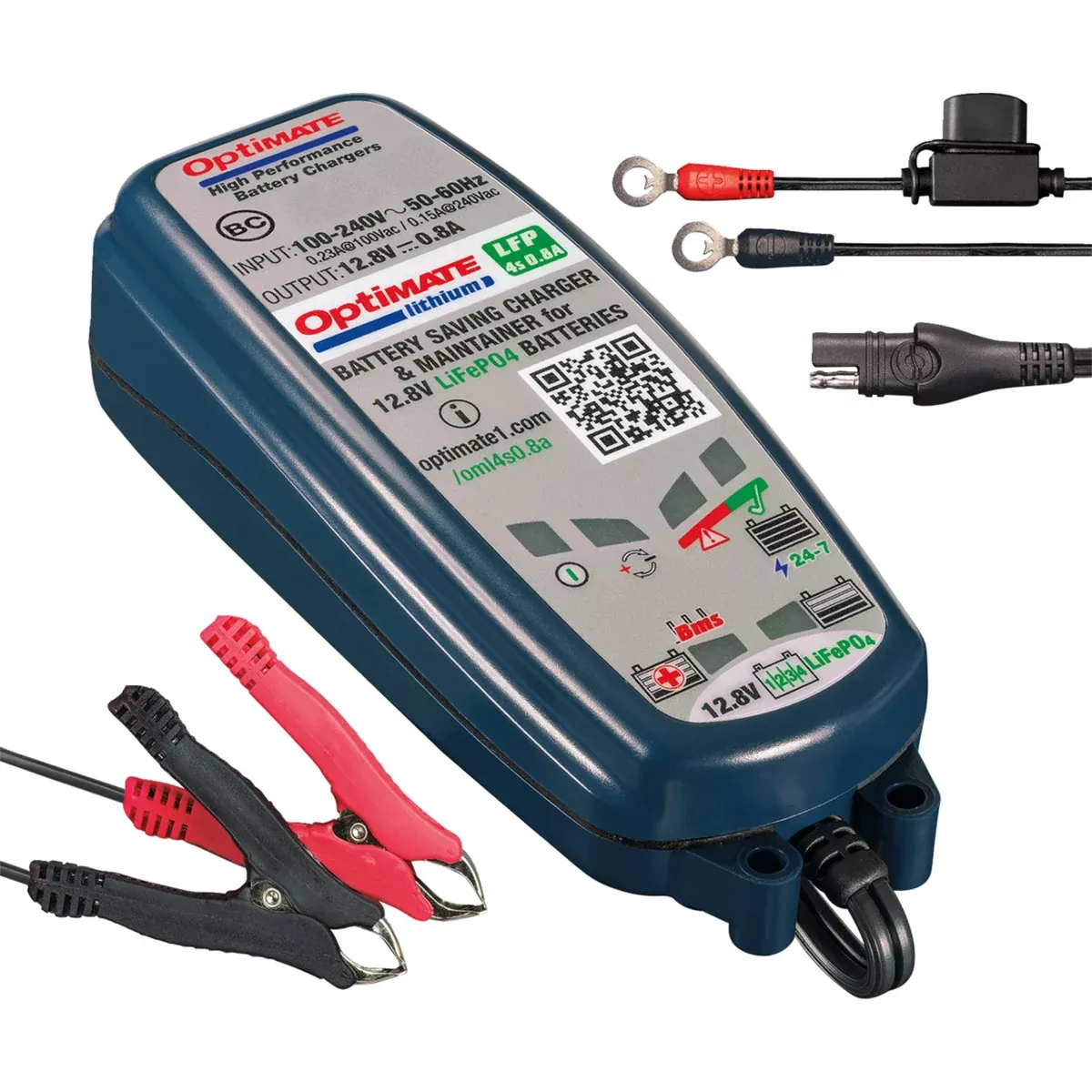 TECMATE 3807-0265 TM471 Optimate™ Lithium LFP 4S 0.8A Battery Charger Battery Charger – Lithium