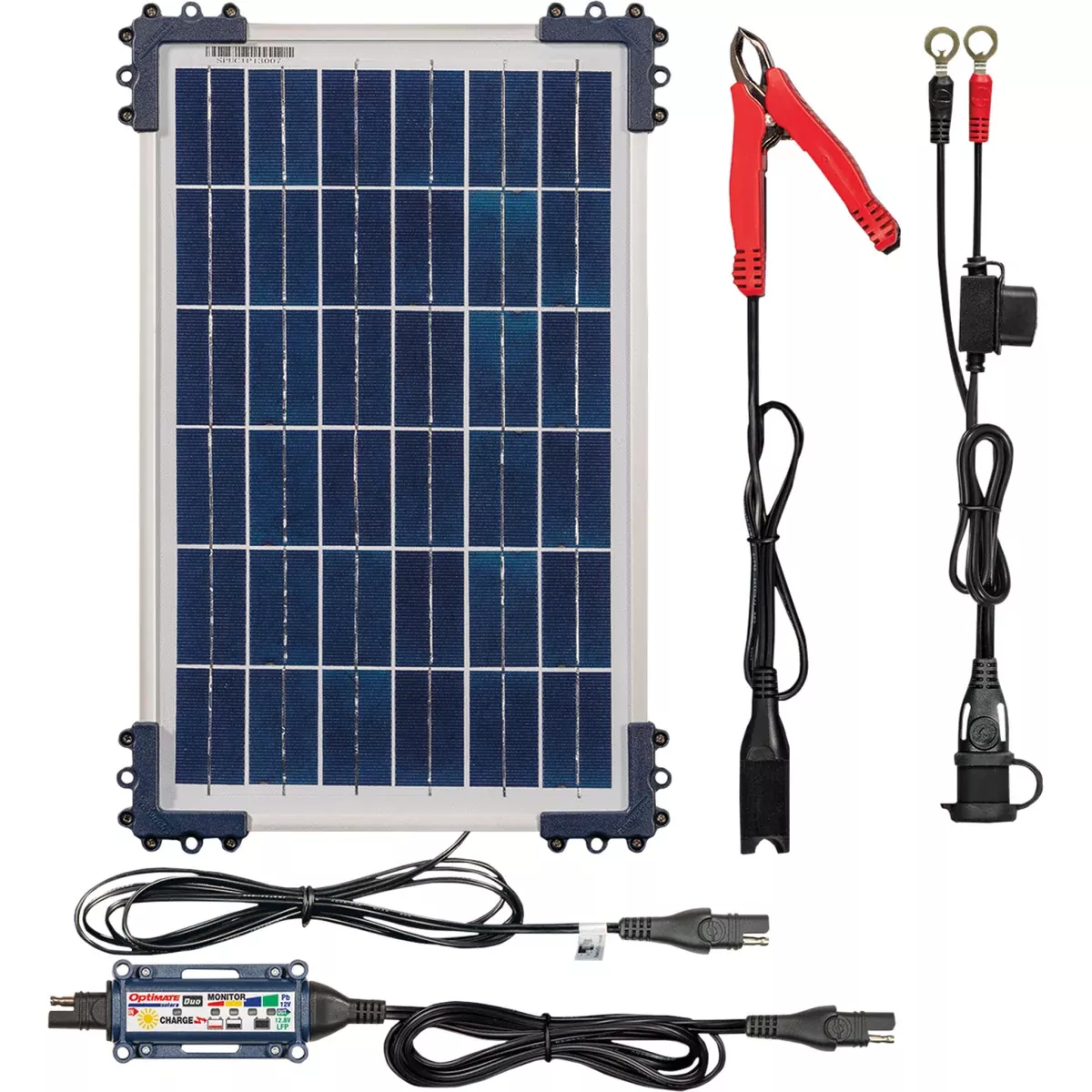 TECMATE 3807-0542 TM522-D1 OptiMate™ Smart Charger-Controller Duo Charger Solar 10 Watt