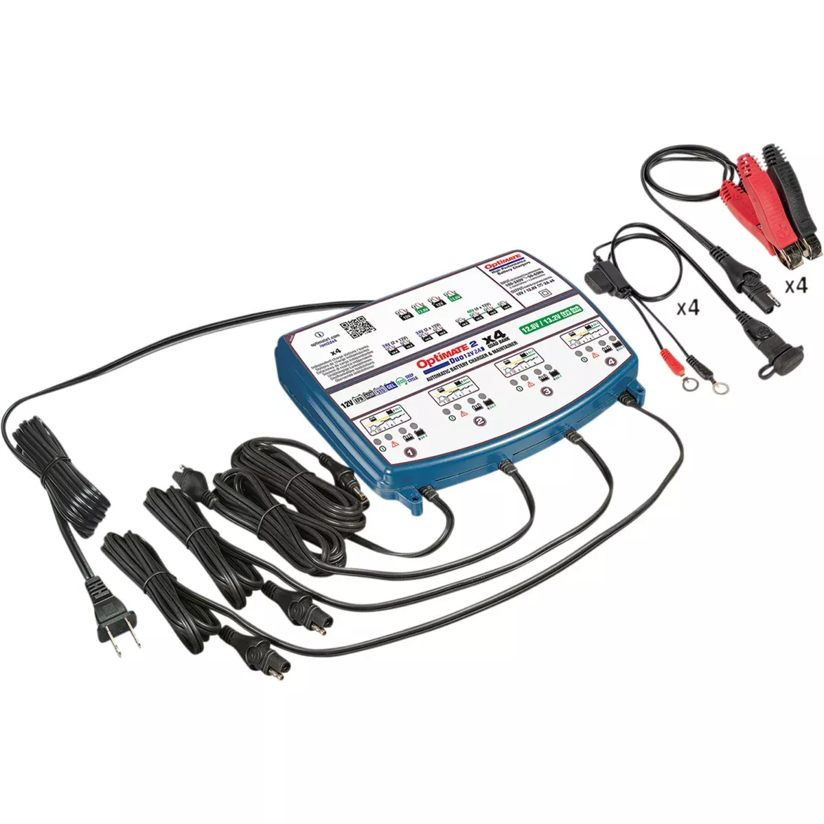 TECMATE 3807-0574 TM-575 Optimate™ 2 Duo Bronze Series Battery Charger Battery Charger/Maintainer - 4-Bank