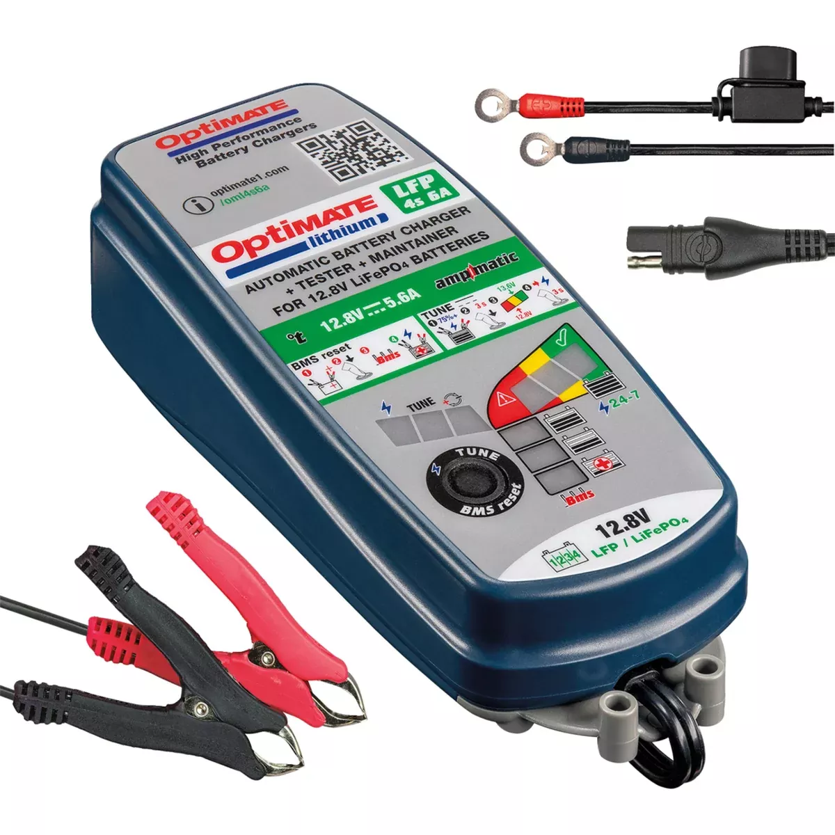 TECMATE 3807-0597 TM391 Optimate™ Lithium LFP 4S 6A Battery Charger Optimate™ Battery Charger - Lithium