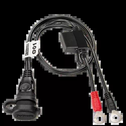 Tecmate Optimate 20" Battery Ring Terminal Eyelet SAE Plug Pigtail Motorcycle