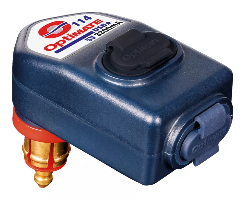 TecMate Optimate Dual USB 90 Degree DIN Charger