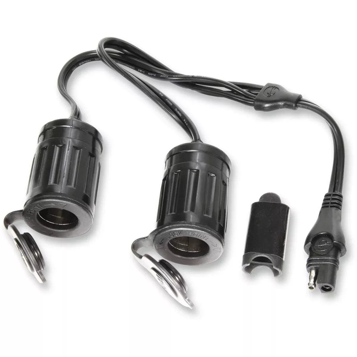 Tecmate OptiMate™ Y-Splitter SAE to Dual Socket Adapter – O-26