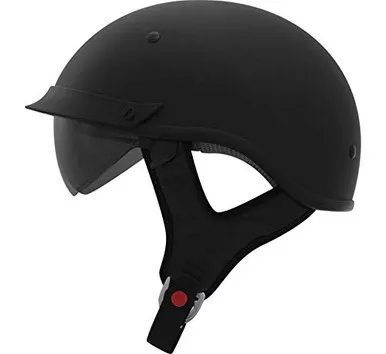 THH Helmets T-72 Adult Street Motorcycle Helmet - Flat Black/Small