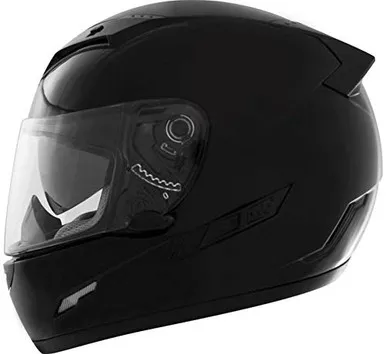 THH Helmets TS-80 Adult Street Motorcycle Helmet - Black/Small