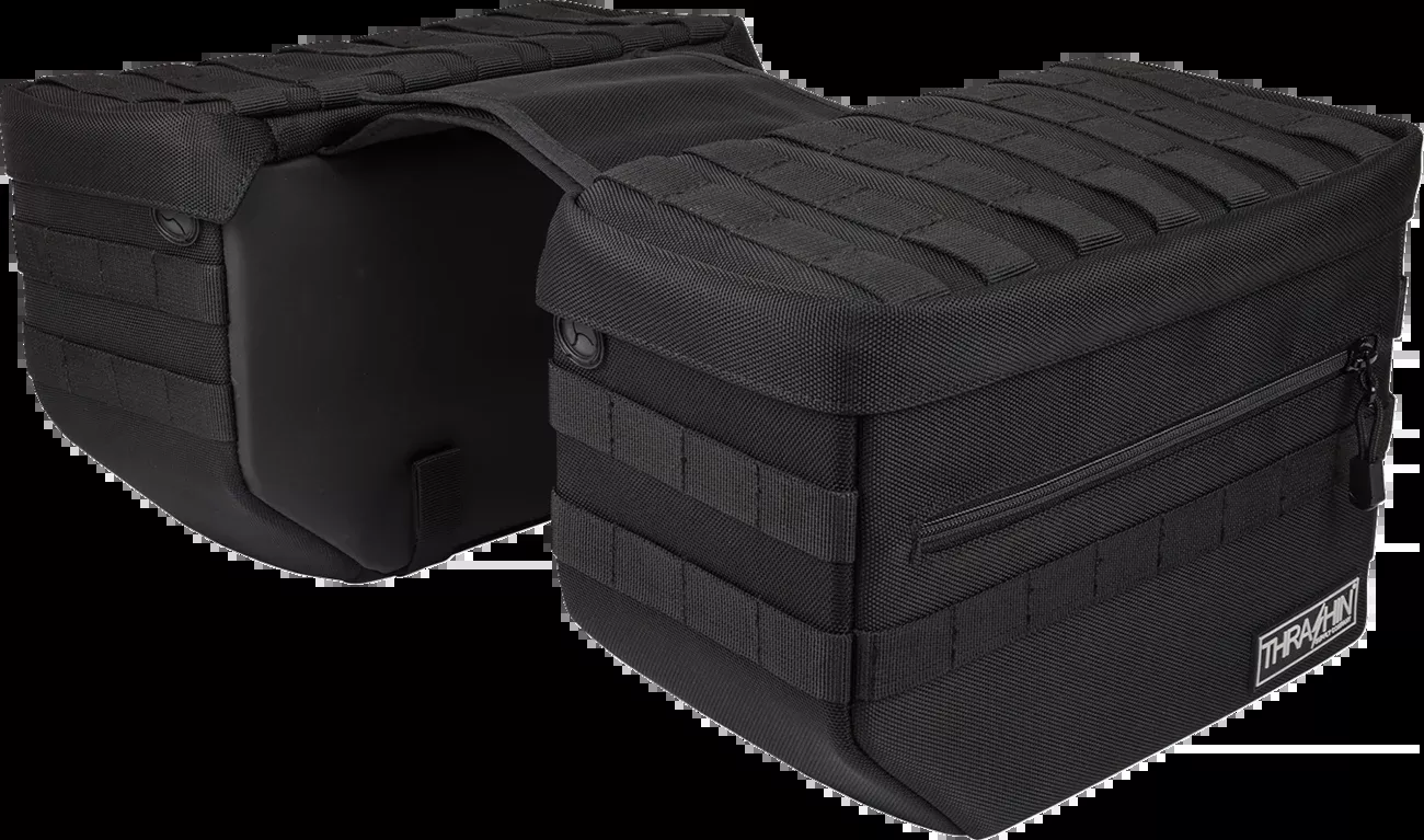 Thrashin Escape Storage Saddlebags for 1982-2023 Harley Softail Dyna TSB-0007