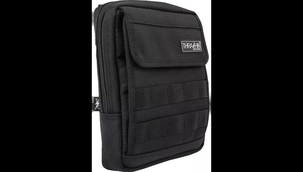 Thrashin Slim Black Handlebar Bag for Harley THB-0020