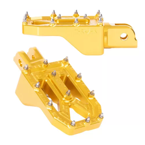 Thrashin Supply Aggressor Foot Pegs for Harley - Gold