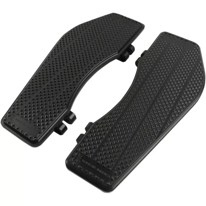 Thrashin Supply Black Billet Aluminum Front Driver Floorboards Harley FL 83-18
