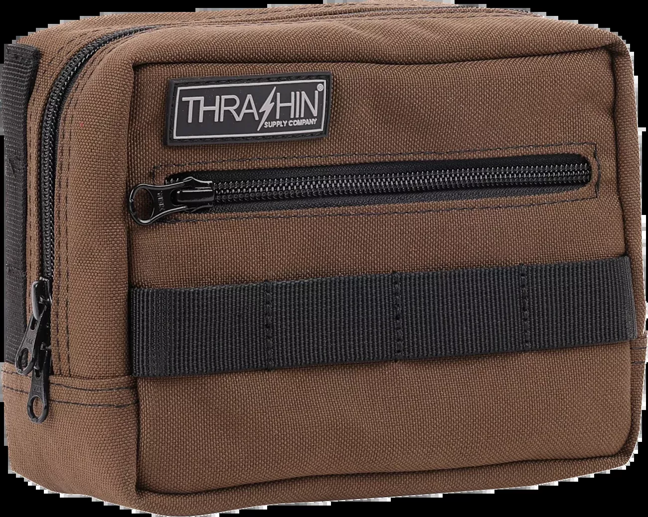 Thrashin Supply Brown Motorcycle Handlebar Storage Bag Harley Davidson THB-0006
