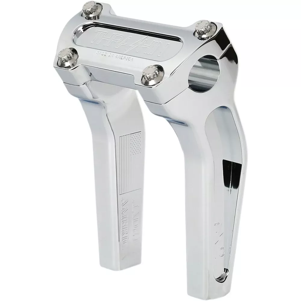 Thrashin Supply Chrome 6.5" w/o Gauge Cutout Handlebar Pullback Riser TSC-6525-3