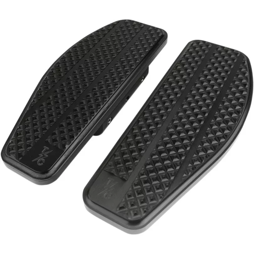Thrashin Supply Co Black Billet Aluminum Rear Passenger Floorboards Harley 93-18