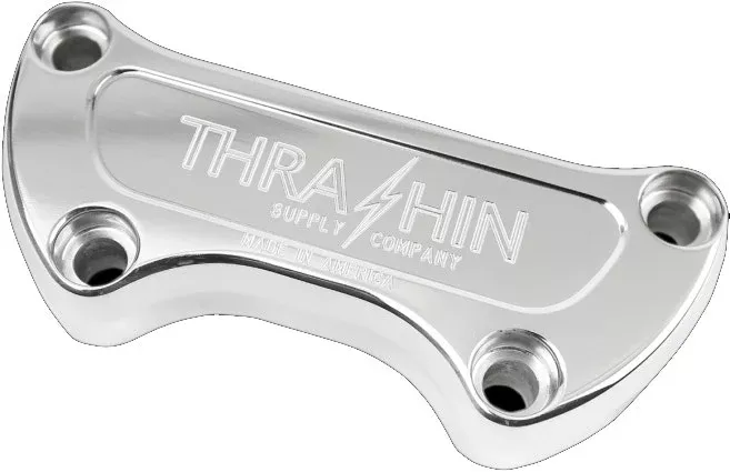 Thrashin Supply Co Polished Silver 1" Top Handlebar Clamp FX FL TSC-2800-2