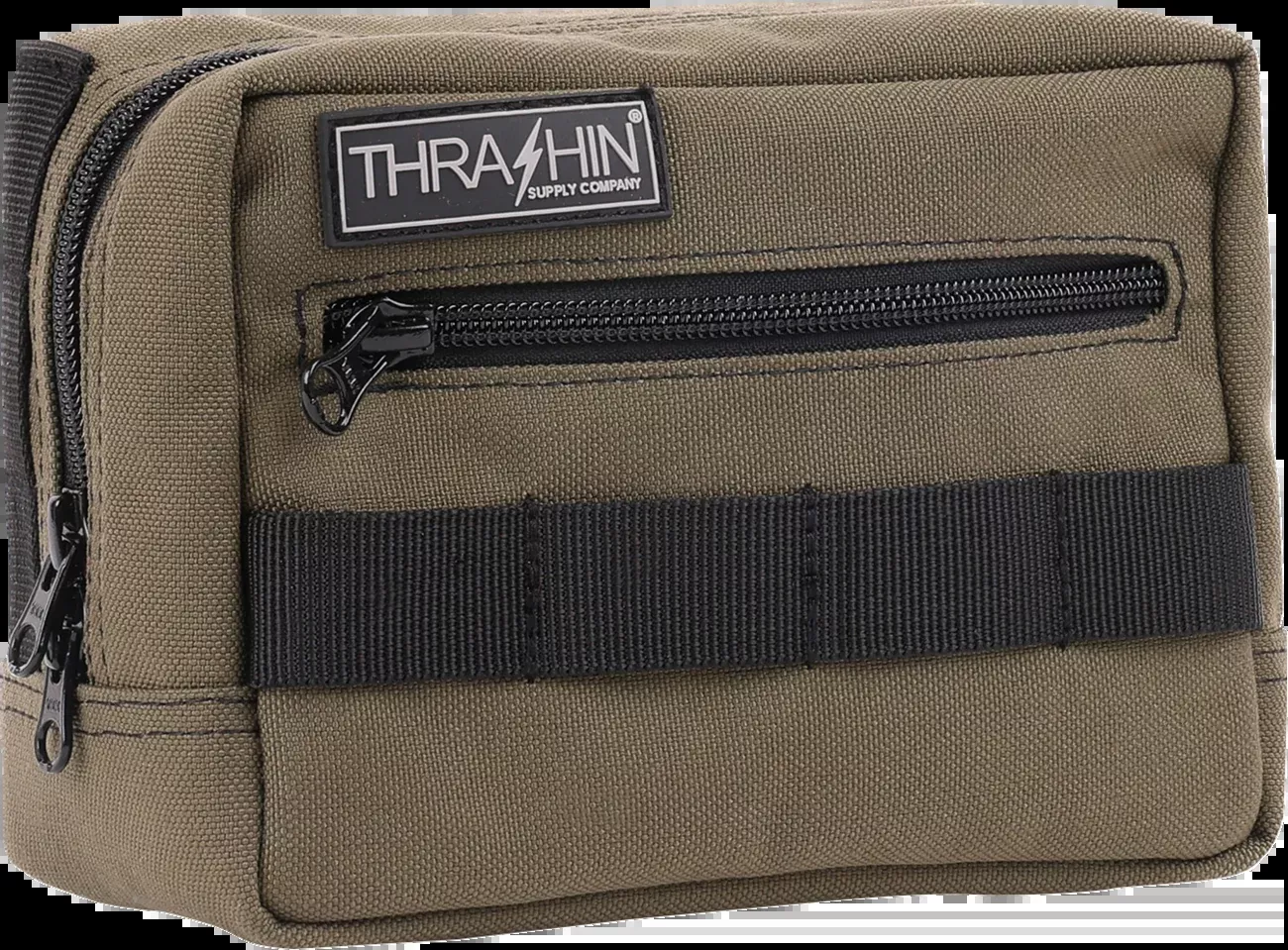 Thrashin Supply Green Motorcycle Handlebar Storage Bag Harley Davidson THB-0007