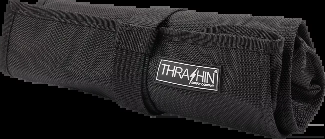 Thrashin V2 Black Motorcycle Tool Roll Storage Bag for Harley Davidson THB-0019