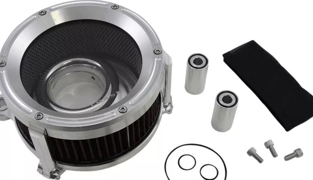Trask Assault Air Cleaner Kit for Harley Davidson Models '99-17 Twin Cam Excludes 08-17 FLH, FLT; 16-17 FLSTFS, FLSS models (Click for Fitment) - Black